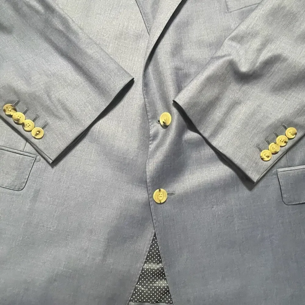 Hickey Freeman Suit Mens Sz 54 R Blue 2pc USA Loro Piana Tasmanian Pants 46 MINT